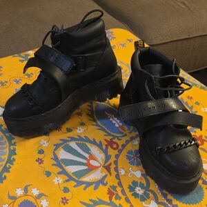 Dr. Martens Platform Boots w/Straps & Chains
